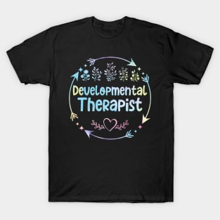 Developmental Therapist cute floral watercolor T-Shirt